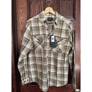 Pendleton Mason Fit Flannel Shirt, Plaid, 100% Cotton, Men's Small, NEW